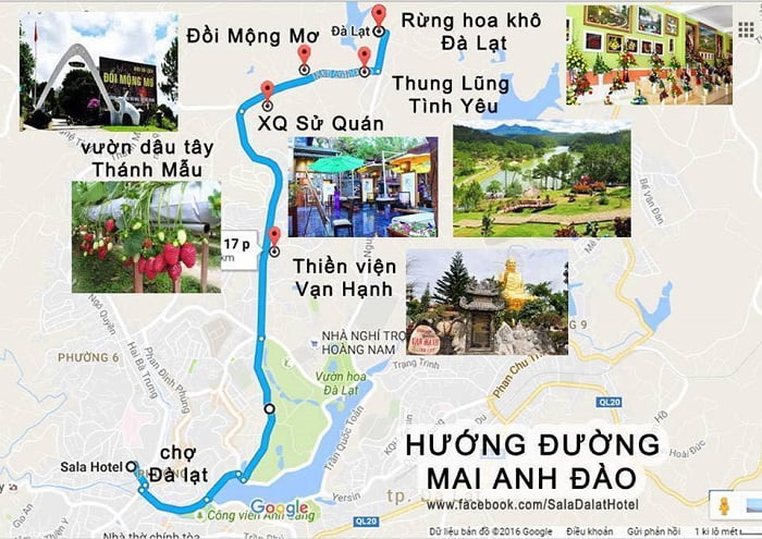 bản đồ thành phố Đà Lạt